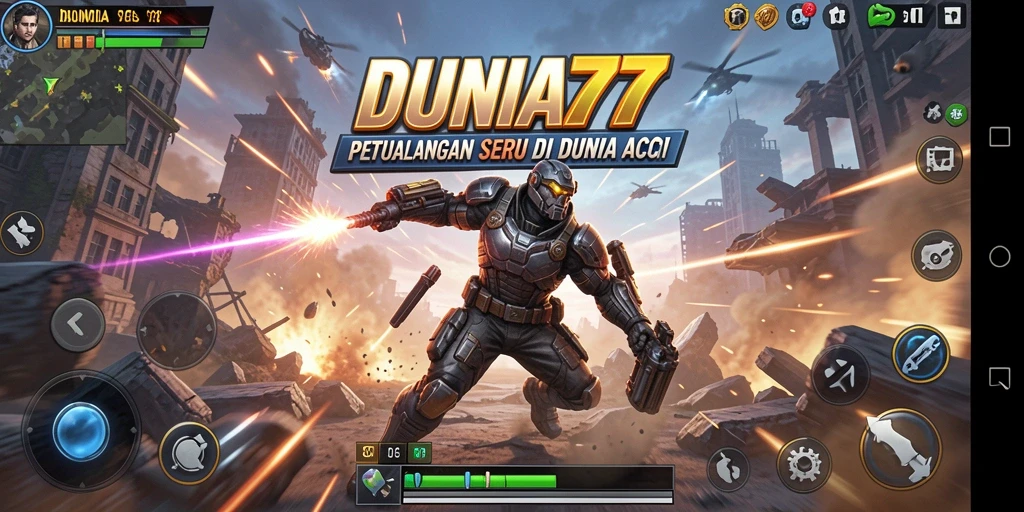 Gameplay aksi menegangkan di DUNIA77 yang penuh tantangan.
