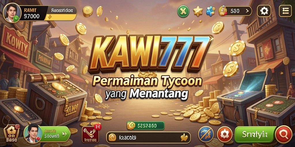 Tampilan menarik dari gameplay KAWI777 di dunia Tycoon.