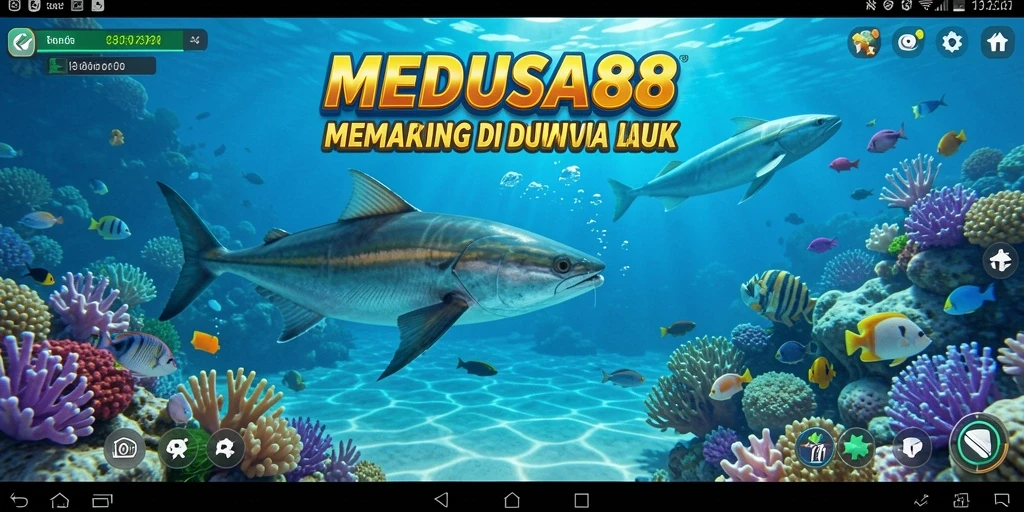 Tangkapan besar di laut yang menandakan keberhasilan dalam permainan Fishing.