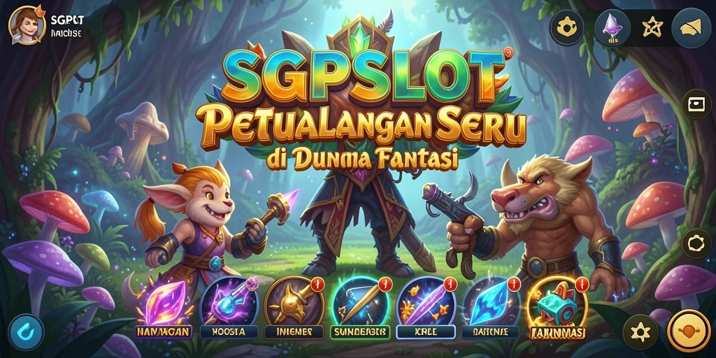 Tampilan gameplay SGPSLOT yang penuh warna dan visual fantastis.