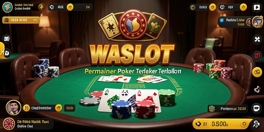 Tampilan gameplay menarik dari WASLOT saat bermain Poker.